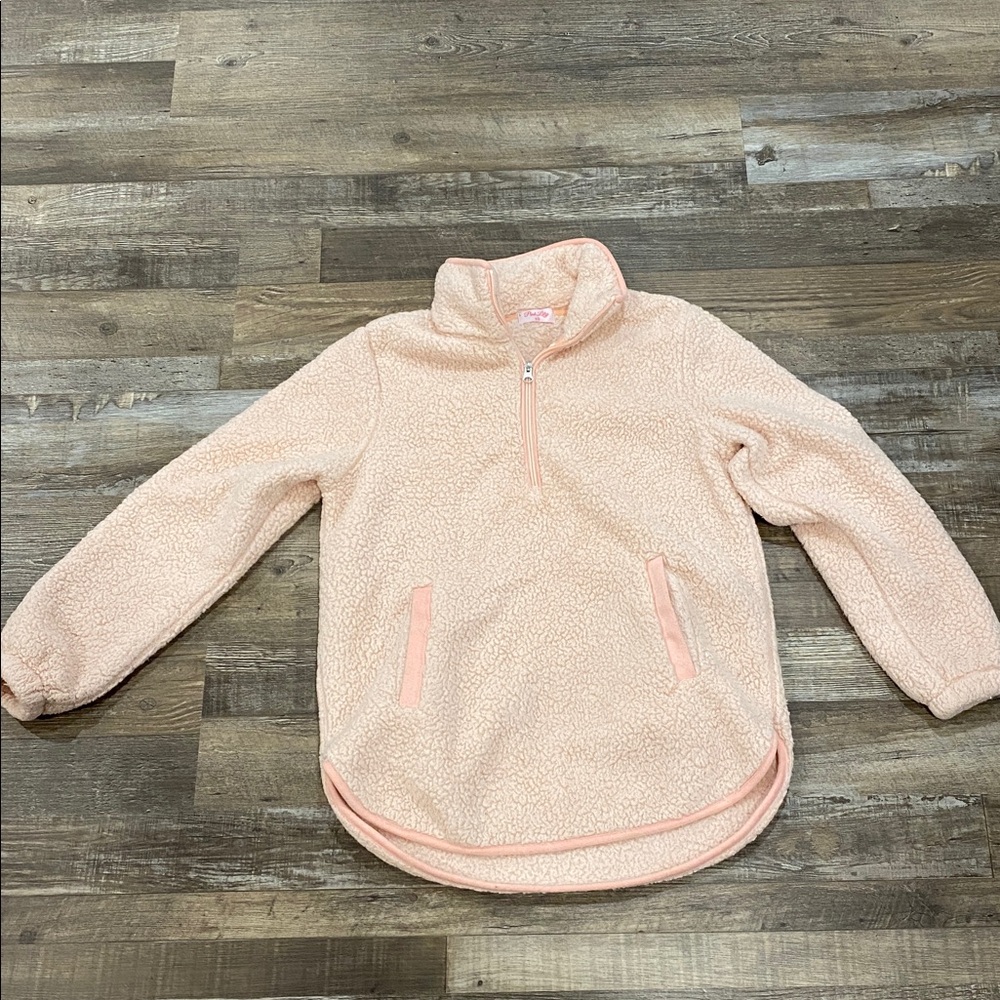 Pink Sherpa Pullover